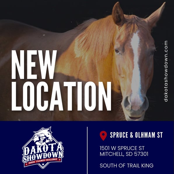 Horse with announcement of change of location